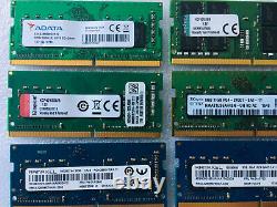 Job Lot 8 X 8GB DDR4 Memory Laptop RAM Modules Mixed speeds SODIMM