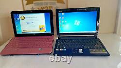 Joblot of mini notebook 6 with hdd and memory 1gb ram 160 hdd 120 hdd windows in