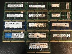 LOT (13) 8GB RAM PC3-10600 PC3L-10600 1333MHz DDR3 SODIMM LAPTOP NOTEBOOK MEMORY