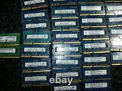 LOT of 55 MIXED BRANDS 2GB 1Rx8 PC3-10600S DDR3 Laptop Memory RAM TESTED