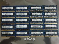 Laptop DDR3 4GB PC3L-PC3-12800 204PIN x100Pcs Various brands Ram Memory job lot