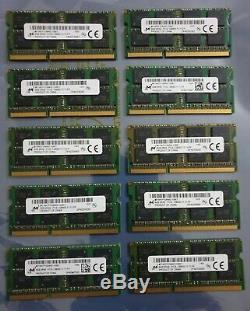 Laptop Micron DDR3 10X8GB PC3L 12800 204PIN Ram Memory job lot