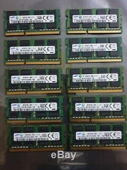 Laptop samsung DDR3 10X8GB PC3L 12800 204PIN Ram Memory job lot