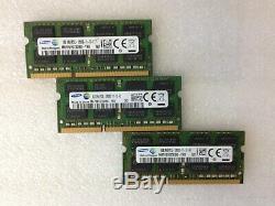 Lot 10pcs Samsung 8GB DDR3 1600MHz PC3-12800S SO-DIMM Laptop RAM Memory
