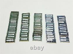 Lot 85 2GB PC3 DDR3 10600s 1333MHz Ram Memory Laptop SO-DIMM Hynix Samsung Mixed