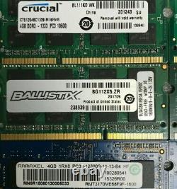 Lot Of 16 / DDR3 PC3 / 4GB / Laptop Memory RAM