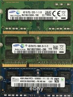 Lot Of 25 / DDR3 PC3 / 4GB / Laptop Memory RAM