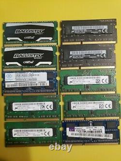 Lot Of 50 4gb Pc3 Mixed Brands & Models Ddr3 Laptop Memory Ram