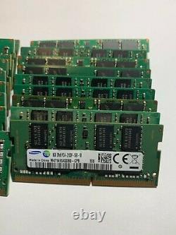 Lot of 10 MIX BRAND DDR4 2133 2400 2666 1Rx8 2Rx8GB Laptop Memory