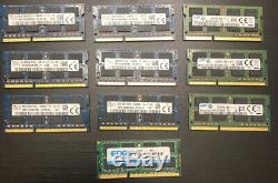 Lot of 10 SK Hynix 8GB 2Rx8 DDR3 PC3L-12800S SODIMM Laptop Memory RAM Samsung