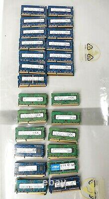 Lot of 100 4GB DDR3L DDR3 SO-DIMM Laptop RAM Memory 1600MHz PC3-12800 PC3L-12800