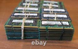 Lot of (100x) 2GB DDR2 PC2 Laptop Memory RAM Mixed Brand Mixed Speed