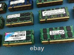 (Lot of 110) 2GB Mixed Brand / Mixed Speed DDR2 Laptop Memory RAM R341