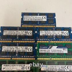 Lot of 13 8GB DDR3 2Rx8 PC3 Laptop Memory RAM Major Brands MIXED