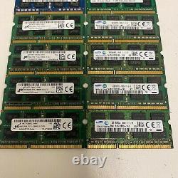 Lot of 13 8GB DDR3 2Rx8 PC3 Laptop Memory RAM Major Brands MIXED