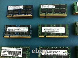 (Lot of 130) 2GB Mixed Brand / Mixed Speed DDR2 Laptop Memory RAM R260