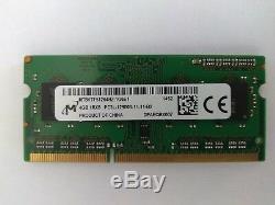 Lot of 14 Micron 4GB PC3L 12800S DDR3L 1600 Laptop Memory RAM