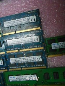 Lot of (18) Pieces 8GB 4GB PC3/PC4 Desktop Laptop RAM Memory Mixed Speed Brand