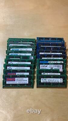 Lot of 20 4GB module PC3-8500s Laptop SODIMM DDR3 1066 MHz 204-Pin Memory RAM