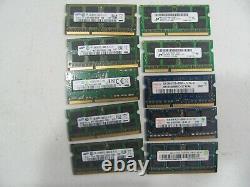 Lot of 20 Mixed Brand Samsung, Micron, SK Hynix 4GB PC3L & PC3 Laptop Memory