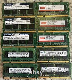 Lot of 25 4gb 1gb 8gb laptop ram memory sticks