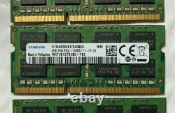 Lot of 27 8GB DDR3 Laptop RAM 1.35v Low Voltage Memory PC3L-10600S PC3L-12800S