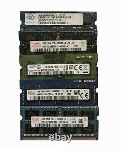 Lot of 29 4GB PC3, PC3L Laptop Memory Rams Premium Brands
