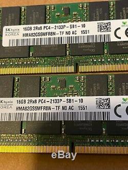 Lot of (2x16GB) SK hynix 2Rx8 PC4-2133P DDR4 RAM HMA82GS6MFR8N-TF Laptop memory