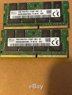 Lot of (2x16GB) SK hynix 2Rx8 PC4-2133P DDR4 RAM HMA82GS6MFR8N-TF Laptop memory