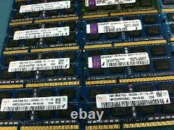 (Lot of 30) 4GB Mixed Brand / Mixed Speed DDR3 SODIMM Laptop Memory RAM C525