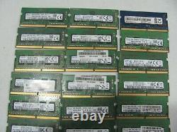 Lot of 30 Mixed Brands 4GB DDR4 PC4-2400T, PC4-2133P Laptop Memory Ram