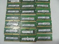 Lot of 30 Mixed Brands 4GB DDR4 PC4-2400T, PC4-2133P Laptop Memory Ram