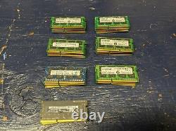 Lot of 35 Mixed Ram 4GB DDR3 PC3 & PC3L 12800 & 10600 Laptop RAM Memory TESTED