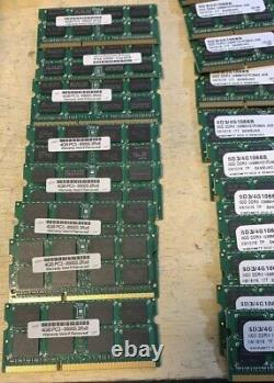Lot of 40 4GB module PC3-8500s Laptop SODIMM DDR3 1066 MHz 204-Pin Memory RAM