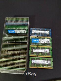 Lot of 40 8GB PC3L-12800S DDR3L 1600MHz SO-DIMM Laptop Memory