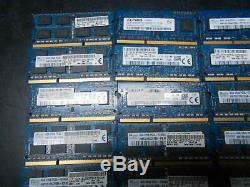 Lot of (40) Pieces 4GB PC3L-12800 DDR3 1600MHz 204 Pin Laptop RAM Memory