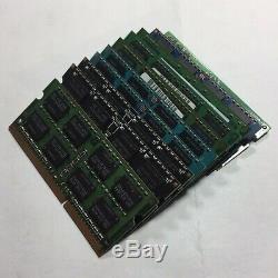 Lot of 50 4GB DDR3 Laptop Memory RAM SODIMM Mixed Speed/Manuf MOSTLY PAIRS