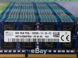 Lot of 50 8GB DDR3L Laptop RAM 1.35v Low Voltage Memory PC3L-10600S PC3L-12800S