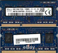 Lot of 50 -SK hynix 4GB 1Rx8 DDR3 PC3L-12800S Laptop RAM Memory