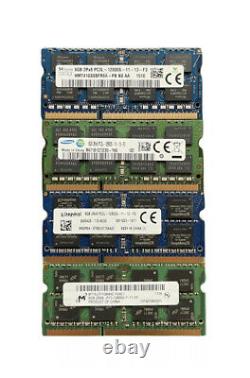 Lot of 64 8GB PC3L Laptop Memory Ram Mixed Brands