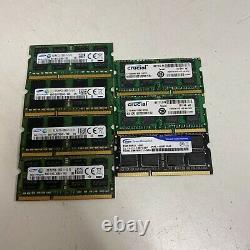 Lot of 7 8GB DDR3 2Rx8 PC3 Laptop Memory RAM Major Brands MIXED