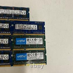 Lot of 7 8GB DDR3 2Rx8 PC3 Laptop Memory RAM Major Brands MIXED