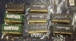 (Lot of 76) 4GB DDR3 DDR3L 10600 12800 Laptop RAM Memory Mixed Brands TESTED