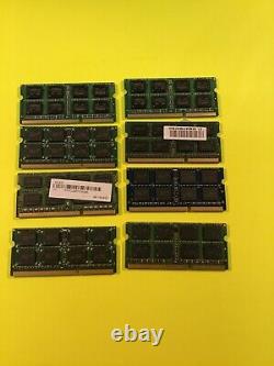 Lot of 8 Mixed Brand 8GB PC3L/PC3 laptop Memory Ram Tested F1-X3-f4