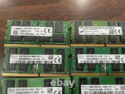 Lot of 9 X 16GB 2Rx8 PC4-2400T DDR4 Laptop RAM Memory Ddr4 Pc4