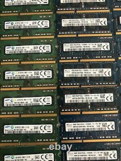 Lot of (91) 4GB PC3L-12800S DDR3 1600 MHz SO-DIMM Laptop Memory RAM Upgrade Kit