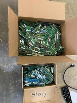 Lot of Memory RAM chips / sticks for PC and laptop, Aprox 650 Pcs different size