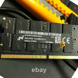 Micron 32GB 2x 16GB 2RX8 DDR4 RAM 21300S PC4-2666V 260PIN SO-DIMM Laptop Memory