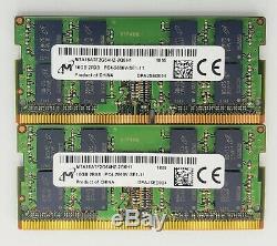 Micron 32GB (2x16GB) DDR4 2666Mhz Laptop SODIMM RAM Memory MTA16ATF2G64HZ-2G6H1