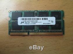 Micron 4GB PC3 10600 1333 DDR3 Sodimm Laptop RAM Memory 1 x 4096MB Single Stick